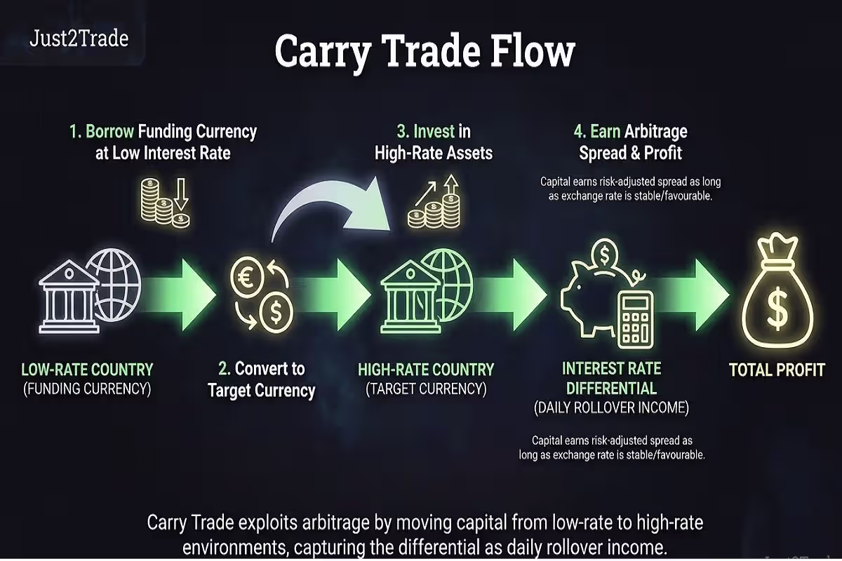 Interest Rate Differentials and Global Carry Trade Mechanics